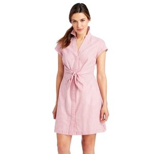 Vineyard Vines Tie Front Seersucker Dress